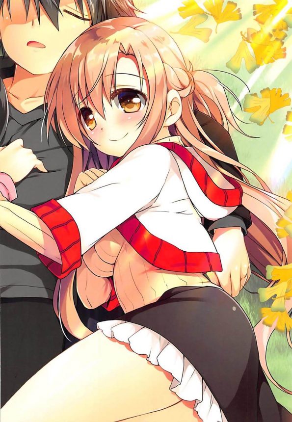 【SAO エロ同人】アスナはユイちゃんが用意したコスプレでキリトくんを誘惑してイチャラブ和姦。【無料 エロ漫画】 (5)