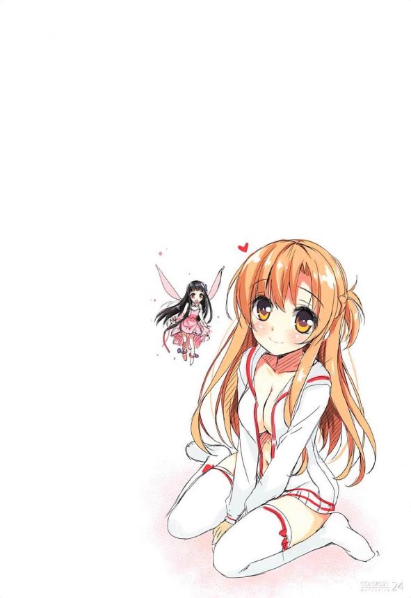 【SAO エロ同人】アスナはユイちゃんが用意したコスプレでキリトくんを誘惑してイチャラブ和姦。【無料 エロ漫画】 (22)